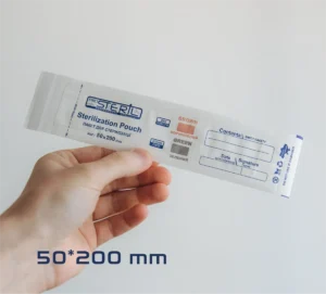 Sterilization pouches 50×250 mm white Kraft paper 100 pcs